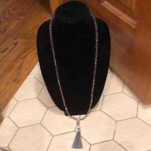 INC new long n lightweight tassel Necklace